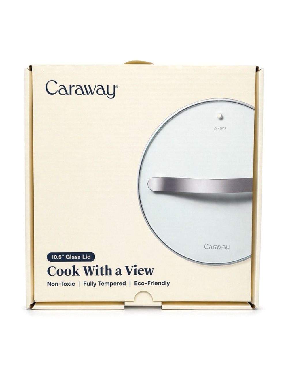 Caraway Tempered Glass Lid with Silver Handle - Mint/Silver